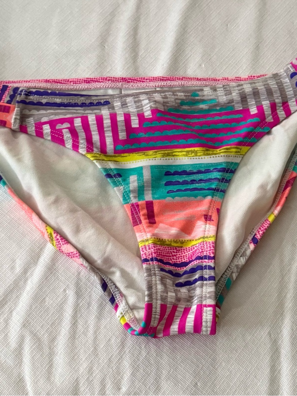 Women's Multicolor Geo-Print Bikini Bottom